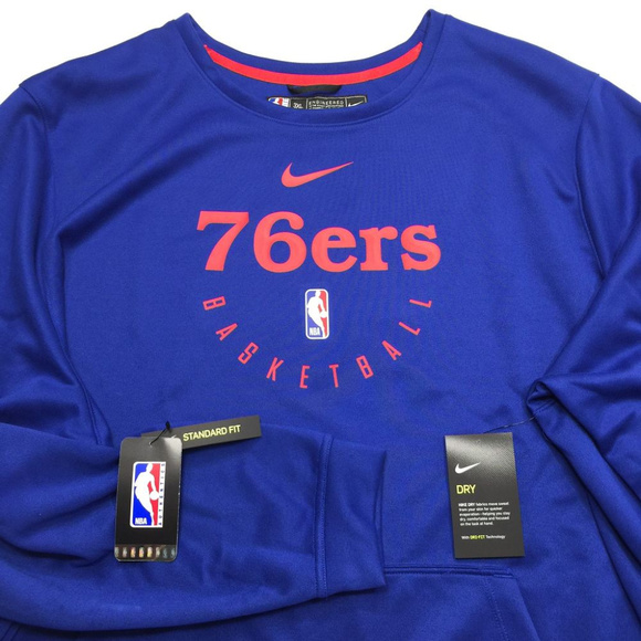 sixers warm up jacket nike